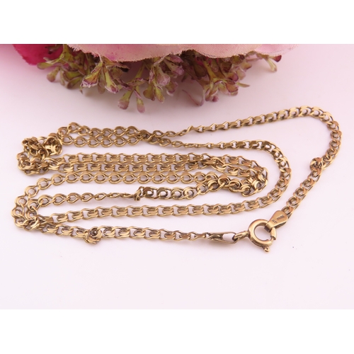 181 - 9ct Gold Curb Link Chain. Of graduated links fitted with a lobster clasp. Length 22 inches. Gross we... 