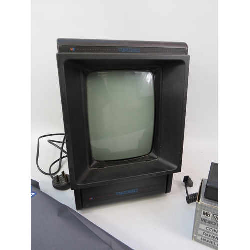 MB Vectrex Video Computer System with boxed control panel and cover