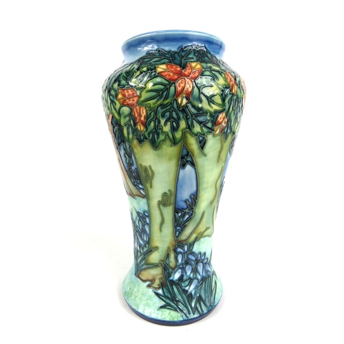 74 - Moorcroft vase, New Forest Series 'Vereley' design by Rachel Bishop with tree and floral design - 26... 