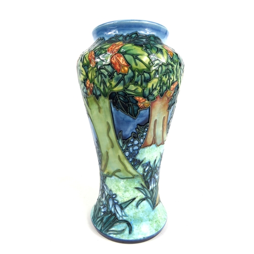74 - Moorcroft vase, New Forest Series 'Vereley' design by Rachel Bishop with tree and floral design - 26... 