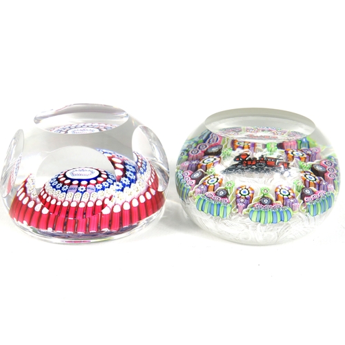 90 - Whitefriars and Perthshire Crieff millefiori glass paperweights