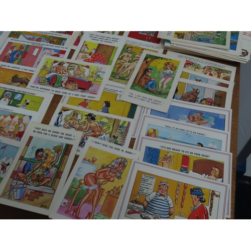 Collection of vintage and humorous postcard sets including Sunny Pedro ...