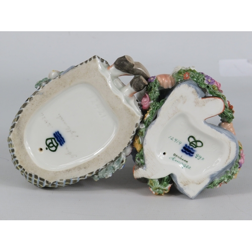 31 - Two Royal Copenhagen Figurines in Traditional Danish Costume - Tallest 15cm