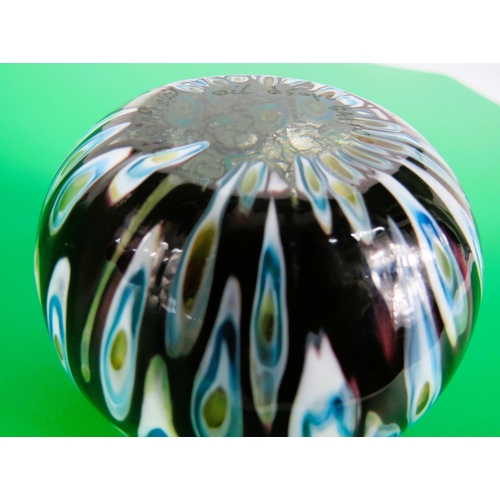 33 - John Ditchfield Glasform Glass Paperweight - Oil Drop Limited Edition 84/100 - Height 5cm