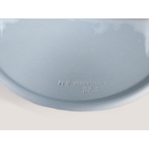 480 - 11 Wedgwood Blue Jasperware Christmas Plates in Various Sizes - Landmark & Figurative Designs inc 19... 