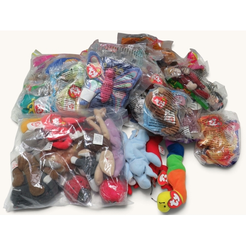 Collection of TY miniature plush toys and McDonald's Happy Meal soft ...