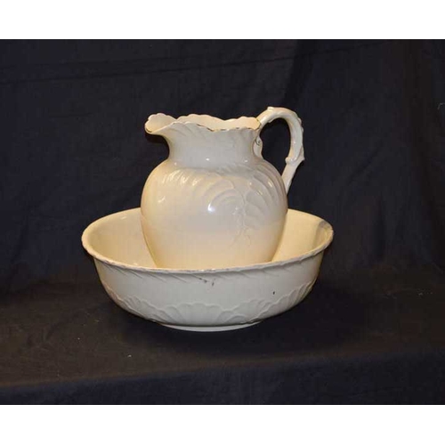 36 - An Old Victorian Jug and Basin Set