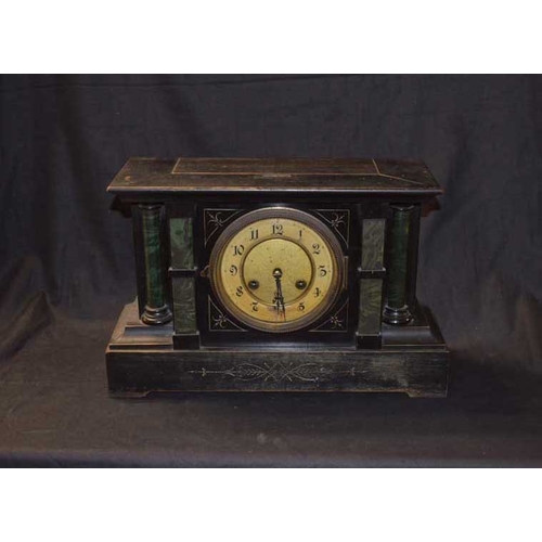 93 - A Wooden Cased Mantle Clock