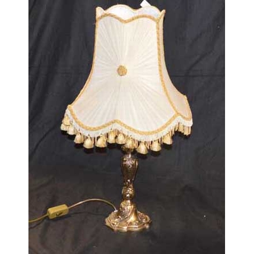 127 - A Gilted Based Table Lamp and Shade