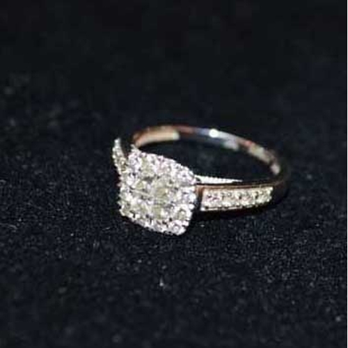 610 - A Very Nice 9ct Gold and Diamond Ring