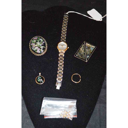 615 - A Ladies Citizen Quartz Wrist Watch and Other Pieces of Jewellery