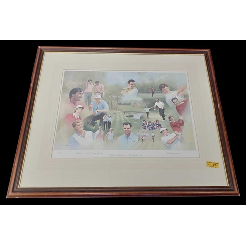18 - A Limited Edition Framed Sporting Print 'Ryder Cup'