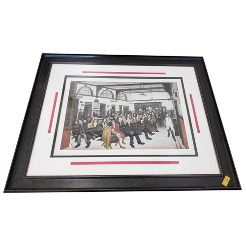 23 - A Framed Lowry Print with Authentic Certicate