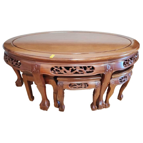 24 - A Very Good Oriental Style Nest of Tables