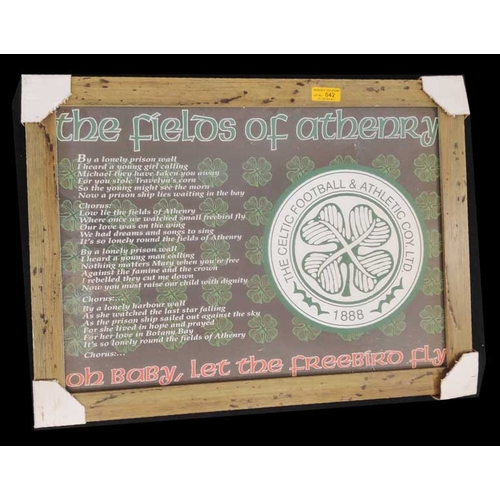 42 - A Framed Celtic Football Print