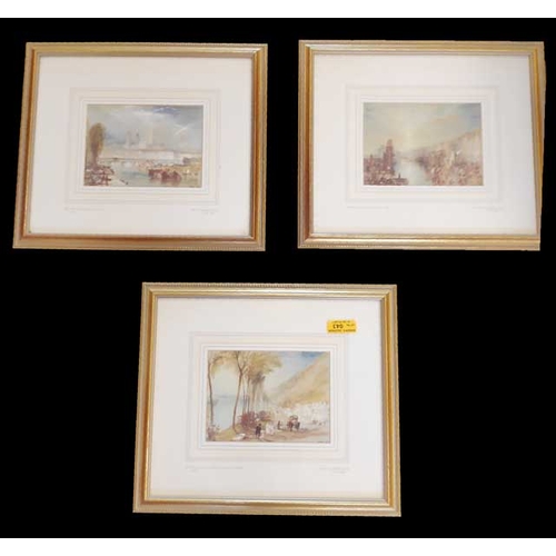 43 - A Lot of Three Framed Turner Prints