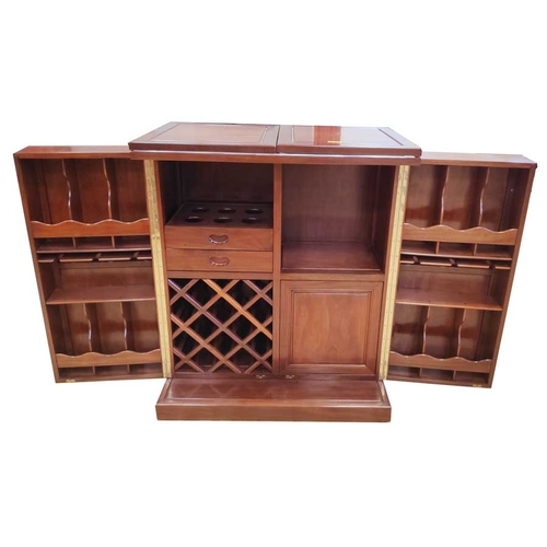 59 - A Similar Oriental Style Compactable Cocktail Bar Unit