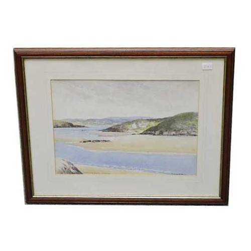 A Watercolour 'Carrickfergus, Co. Donegal' - H Echlin Neill