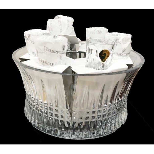 53 - A Waterford Crystal Bowl and 6 'Hock' Glasses