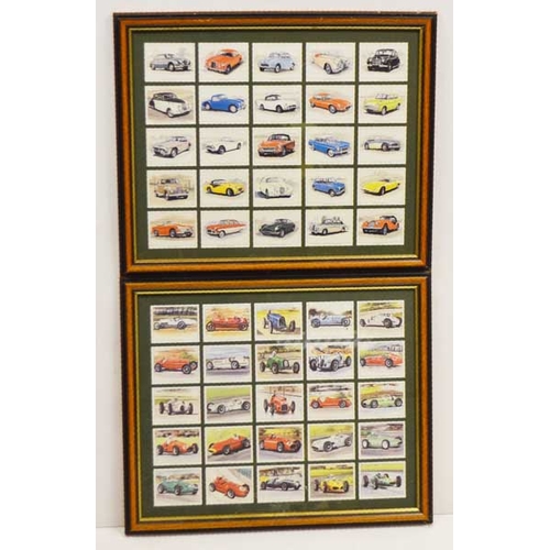 111 - A Nice Pair of Framed 'Grand Prix' Cigarette Cards