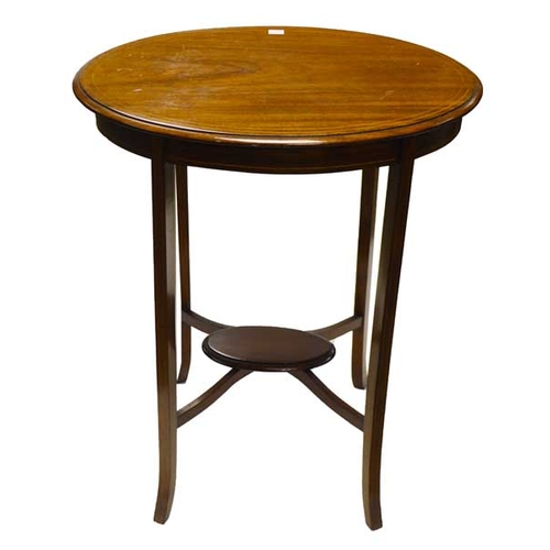 141 - An Inlaid Mahogany Oval Occasional Table