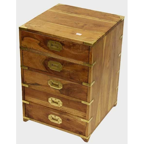 165 - A Nice Hardwood Chest of Four Drawers