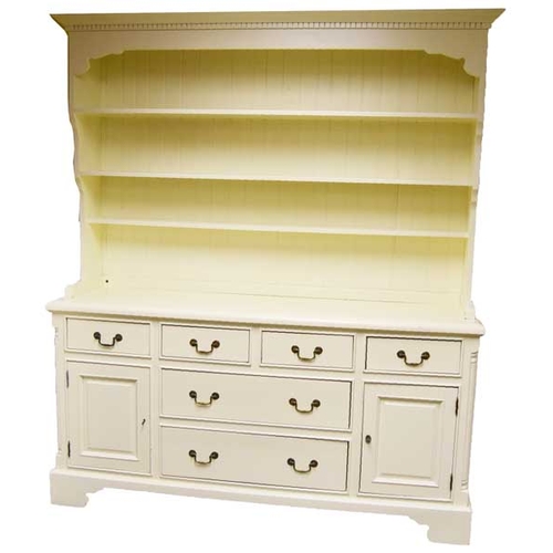 25 - A Very Nice Slatted Back, Painted Dresser