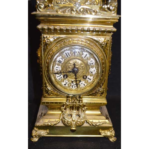 405 - A Very Nice Gilted Metal Bracket Clock