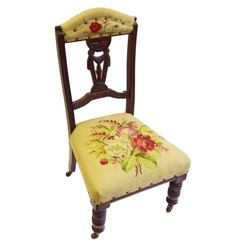 84 - A  Nice Tapestry Covered Small Chair