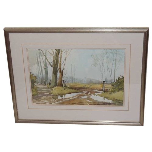 129 - A Watercolour 'After a Shower, Belmont' - W J Watson