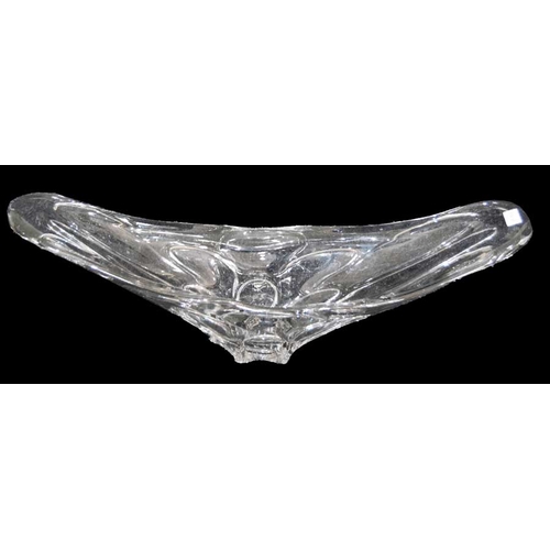 136 - An Art Studio Clear Glass 'Splash' Bowl