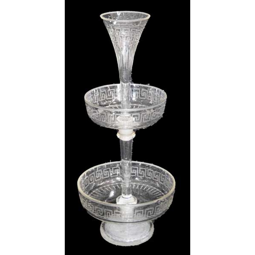 137 - A 19th Century Trumpet Shaped Sweet Meat Dish (a/f)