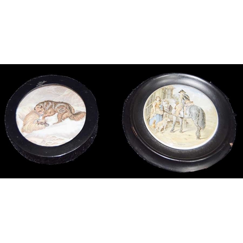 151 - Two Old Teapot Lids 'The Snow Drift' and 'The Trooper'