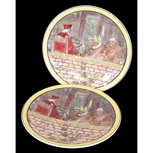 155 - A Pair of Large Royal Doulton Plaques 'Jackdaw of Rheims