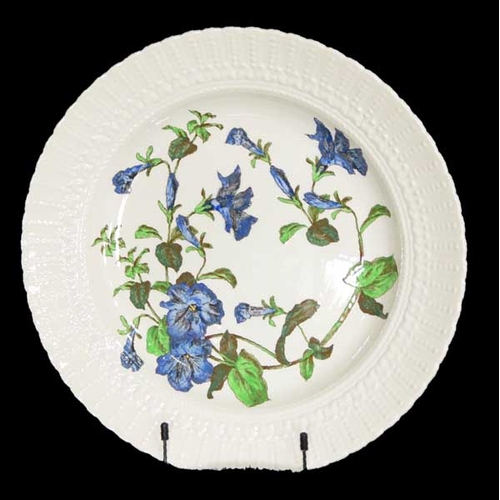 174 - A Large Cauldron China Hand Painted Plaque