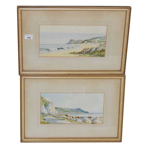 122 - A Pair of Watercolours 'Fairhead' & 'Antrim Coast Road' - K.P McKay