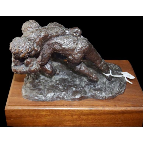 125 - A Bronze by J Fitzsimons c.1993 of Jimmy Nelson - Hall of Fame and Associated Photo c.1950 and Water... 