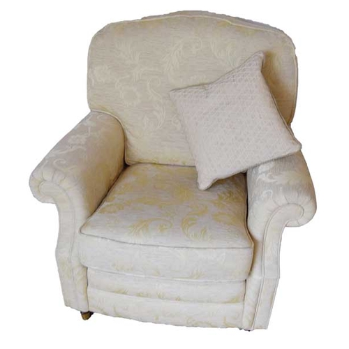 110 - A Very Good Upholstered Living Room Suite on Castors (with extra covers)