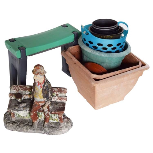 6 - A Garden Ornament, Kneeler etc