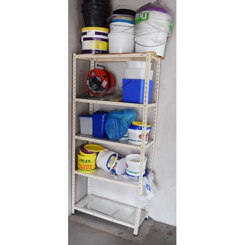 7 - A Set of Metal Shelves and Contents