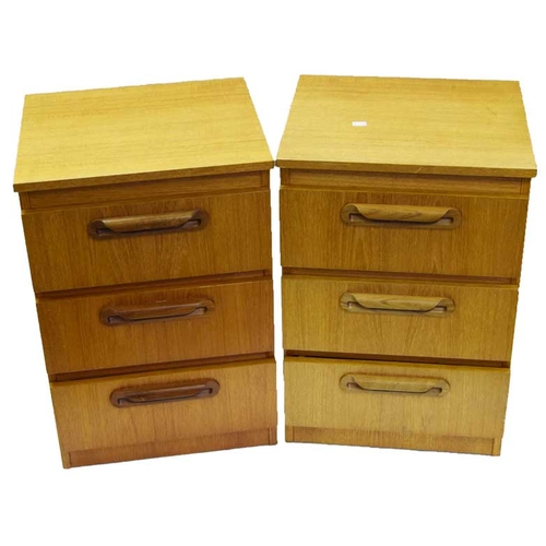 15 - A Nice Pair of Mid Century Teak Bedside Cabinets