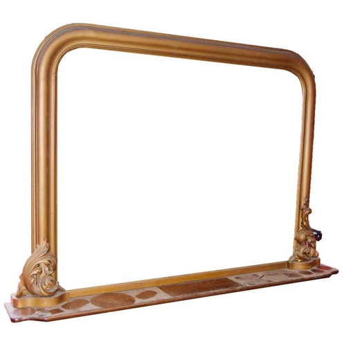 18 - A Large Gilt Framed Overmantle