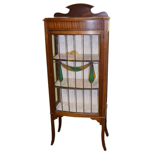 280 - A Nice Leaded Glass Door Display Cabinet