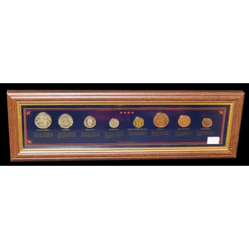 109 - A Nice Framed Early Coin Set