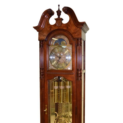 250 - A Very Fine Large Triple Weight Mahogany Framed Longcase Clock