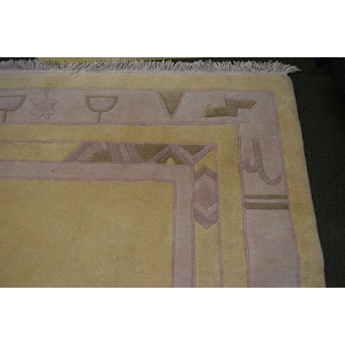 260a - A Large Rectangular Cream Floor Rug