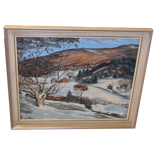 500 - A Nice Oil Painting 'Winterscene' - Harry Shokler