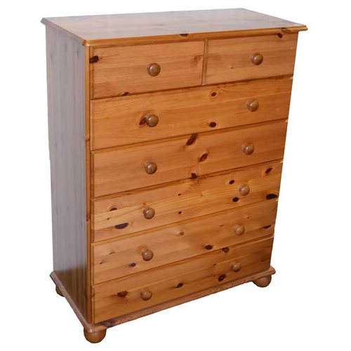 614 - A Pine Chest of Seven Drawers