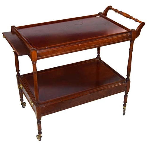 710 - A Nice Inlaid Mahogany Tea Trolley