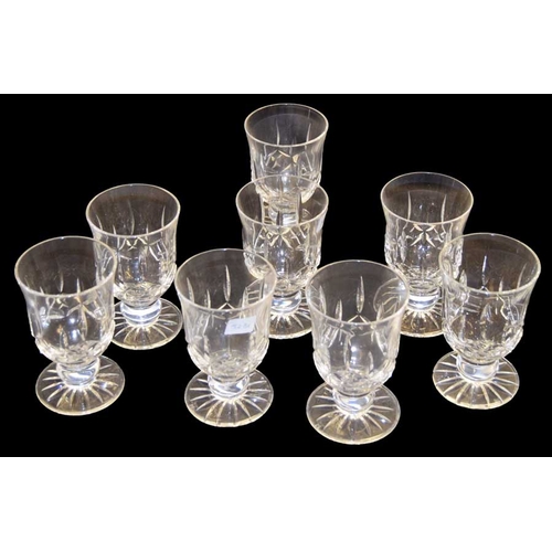 770 - A Lot of Eight Tyrone Crystal Footed Glasses